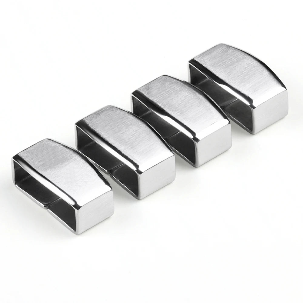 Stainless Steel Watch Buckle Ring for Seiko Band Heighten Keeper Metal Loop Holder 18mm 20mm Silver Pin Clasp Watch Acessories