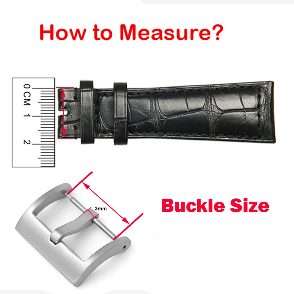 Metal Watch Buckle for Seiko Strap 20mm 22mm 24mm 16mm 18mm Solid Button for Casio Calsp Gold Steel Matte Polished Square Clasps