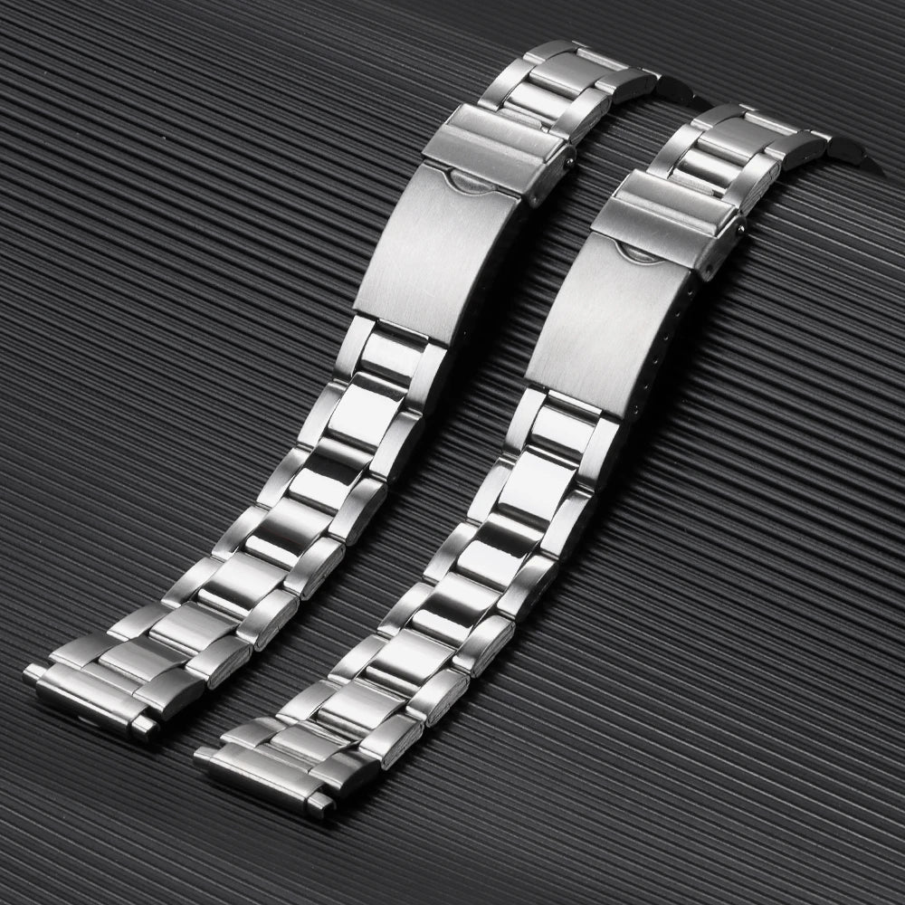 16-22mm Stainless Steel Strap for Seiko for Universal Smart Watch Band Women Men Watchbands Fashion Adjustable New Bracelet