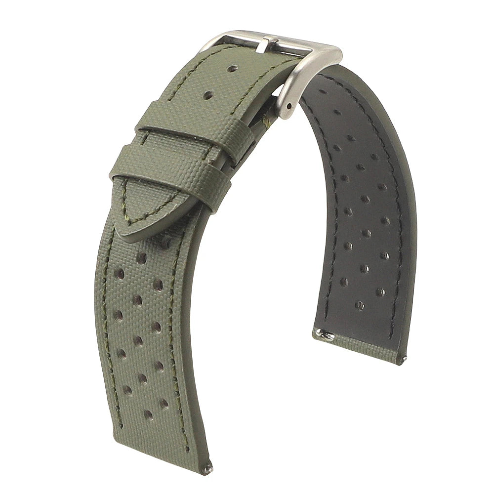 Breathable Sailcloth Watch Strap 18mm 19mm 20mm 22mm for Omega for Seiko Nylon Waterproof Men Women Quick Release Watchband