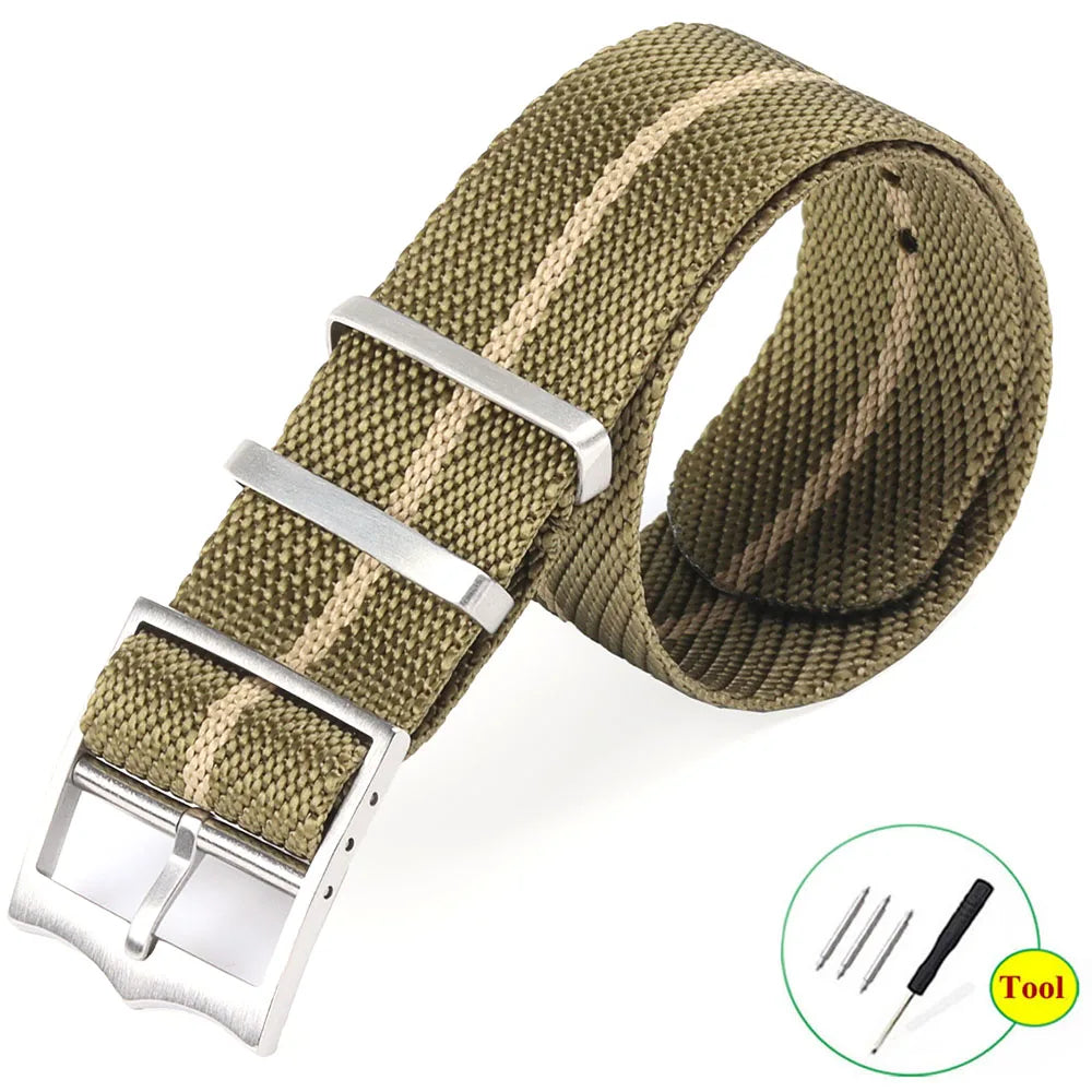 Universal Strap for Seiko Watchband for Rolex Bracelet for Omrga Canvas Nylon Band 22mm 20mm Wristband Watch Band Belt