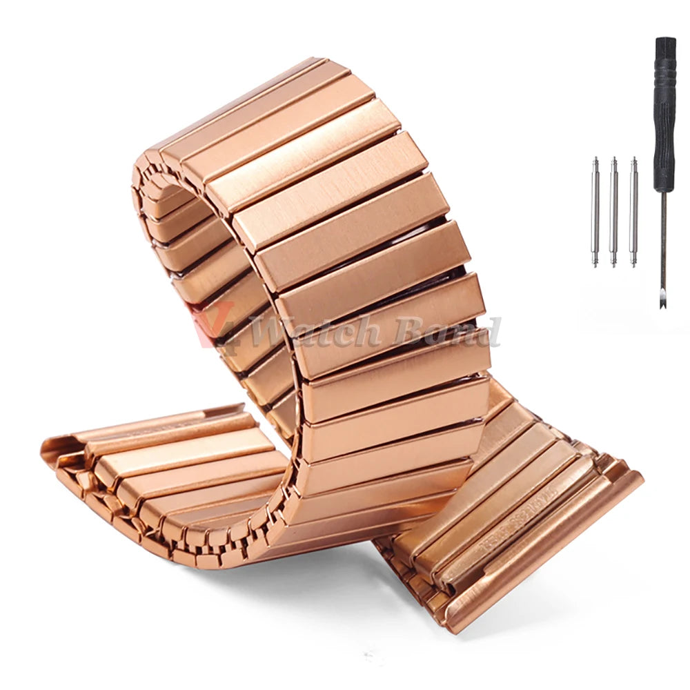 22mm Elastic Bracelet for Samsung Galaxy Flexible Metal Watch Strap Expansion Steel Wrist Band for Huawei Watch