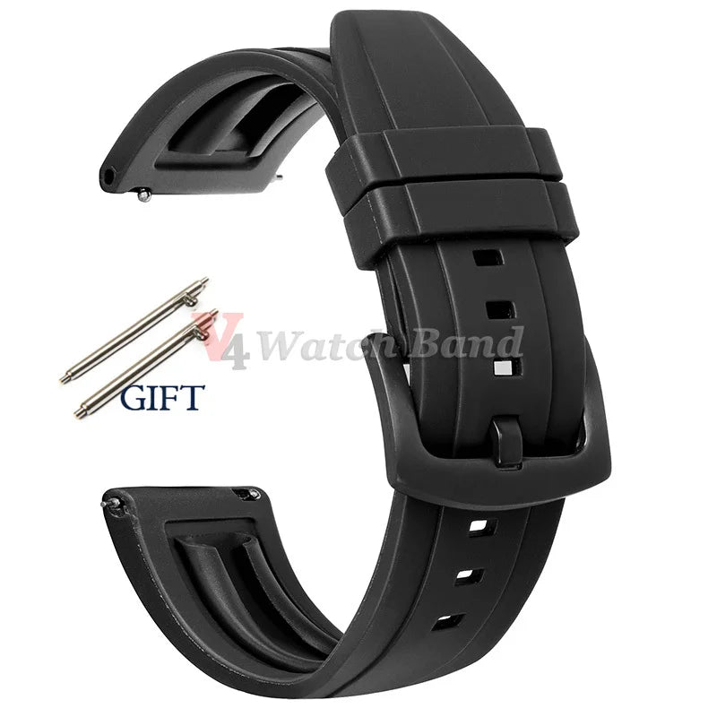 20mm 22mm 24mm Strap Silicone for Seiko Turtle Abalone Men Bracelet for Seiko 5 Skx Sports Rubber Wristband Quick Release Band