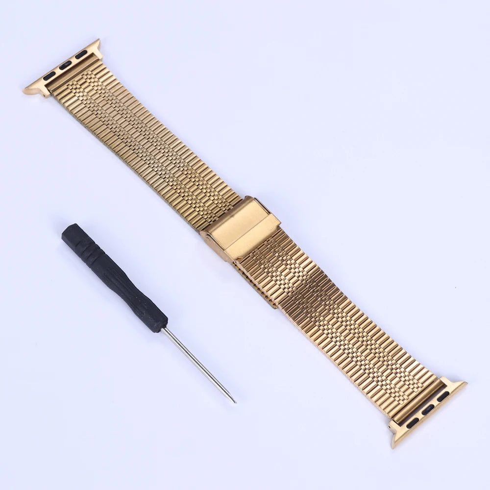 For Apple Watch 10 46mm Strap Stainless Steel Wristband Accessories Correa For Iwatch 10 9 8 Ultra 49mm 42/44/38mm Metal Band