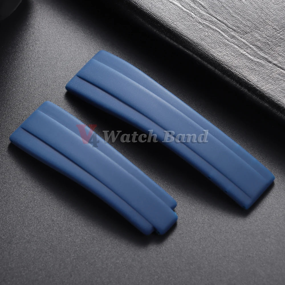 20mm Watchband for Rolex DAYTONA SUBMARINER Yacht-Master GMT Explorer Silicone Rubber Watch Accessory Watch Bracelet Strap Chain