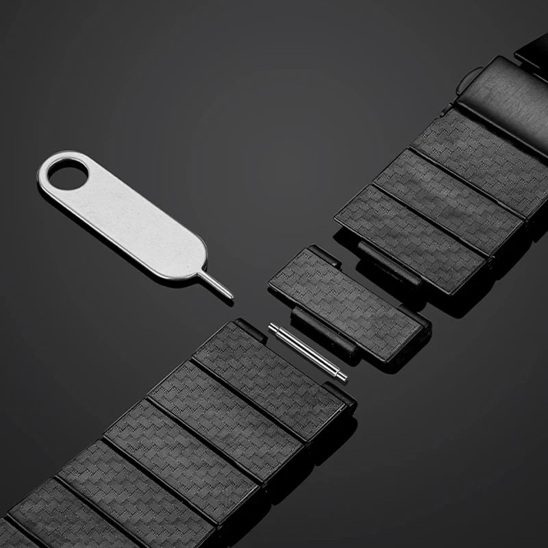 Carbon Fibre Bracelet For Smasung Galaxy Watch Ultra 47mm Band Bracelet For Samsung Watch 7 6 5 4 40mm 44mm 47mm Wristband