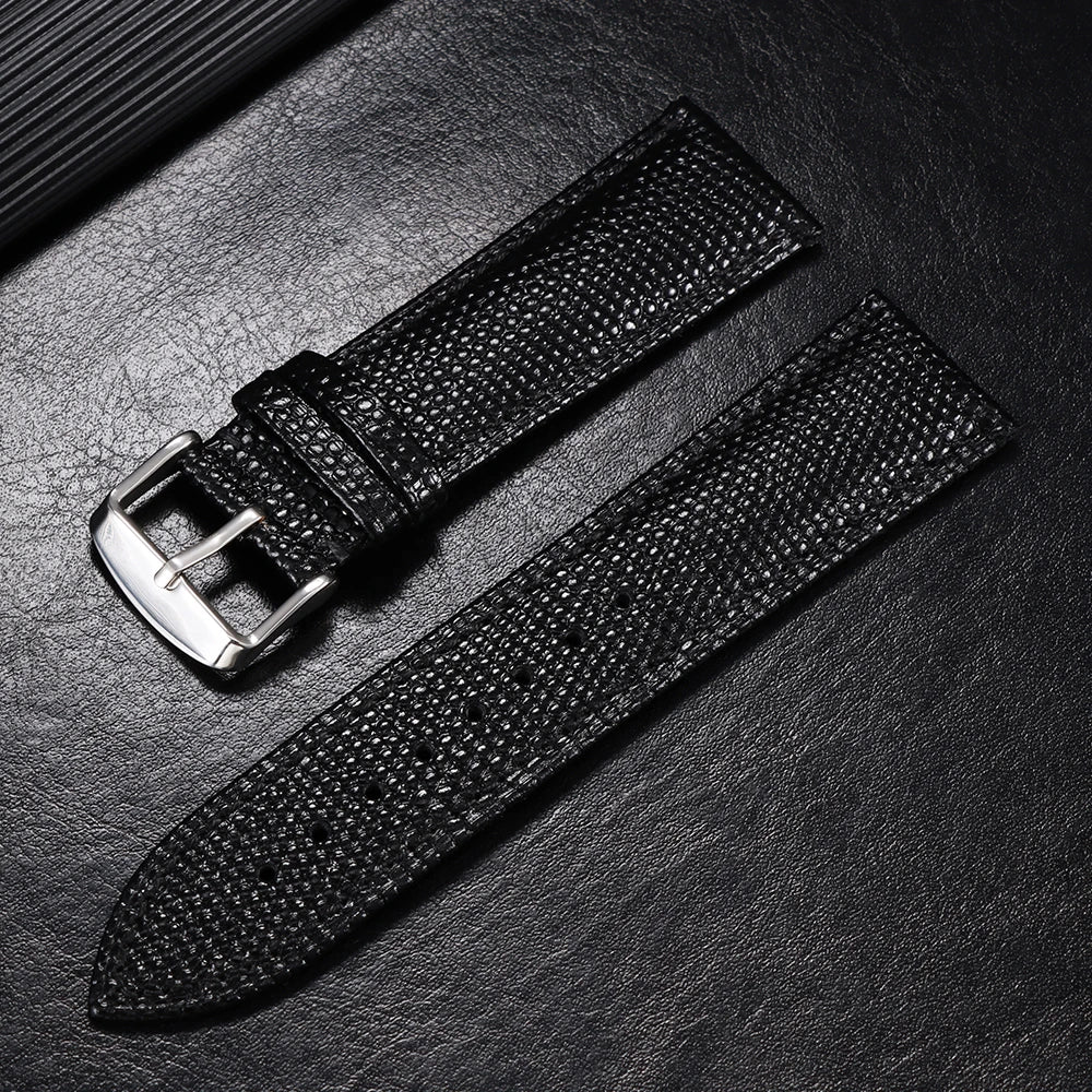 Retro PU Leather Watchbands Lizard Pattern Strap for Seiko for Rolex Watch Band 14mm 15mm 16mm 18mm 19mm 20mm 21mm 22mm Bracelet