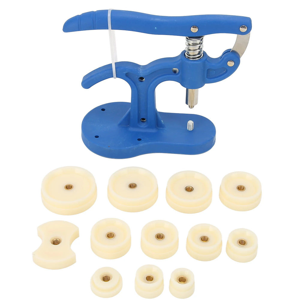 Watch Repair Tool Kit for Watchmaker 12pcsWatch Back Press Tool Set Nylon Prevent Slip Fitting Dies Nylon Watch Case Closer