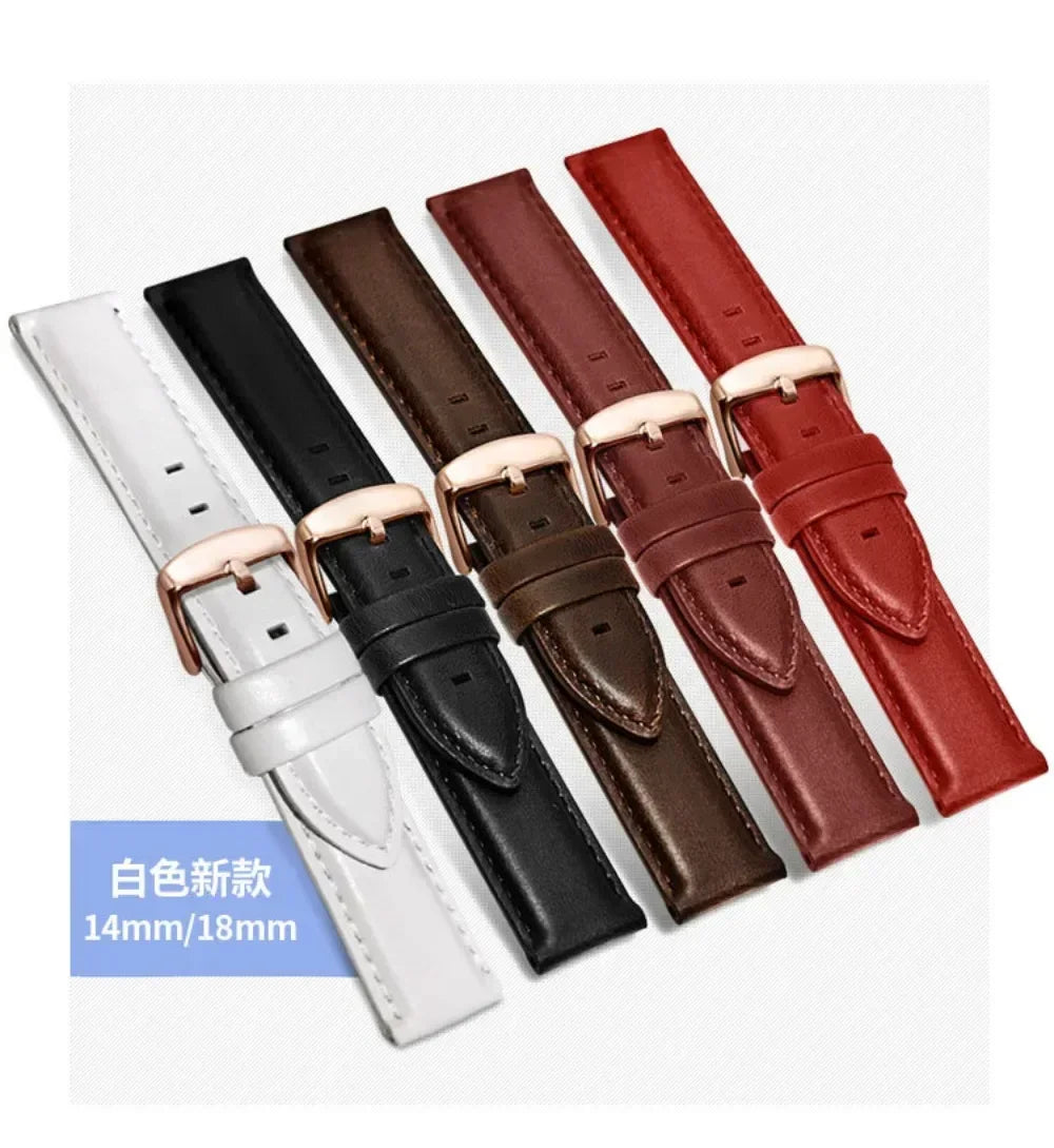 Universal Leather Strap for DW Daniel Wellington Watch Band 17mm 18mm 20mm 22mm Meninos Assistem Genuine Leather Watchband