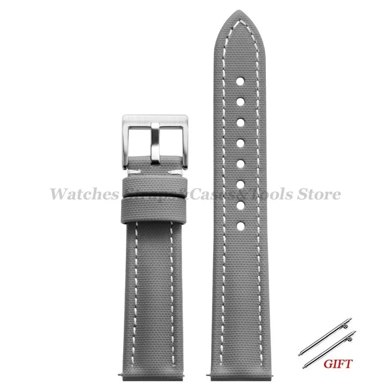 New Premium Sailcloth WatchBand 18/19/20mm 21mm 22mm for Rolex for Omega for Blancpain Quick Release Men Sport Replacement Strap