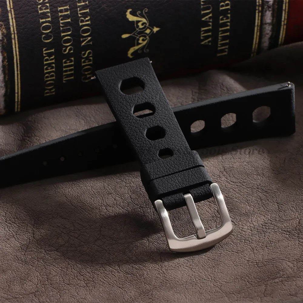 Soft Rubber Tropical Watch Strap 20mm 22mm Quick Release Silicone Band for Oris for Seiko for Traditional Diving WatchAccessorie