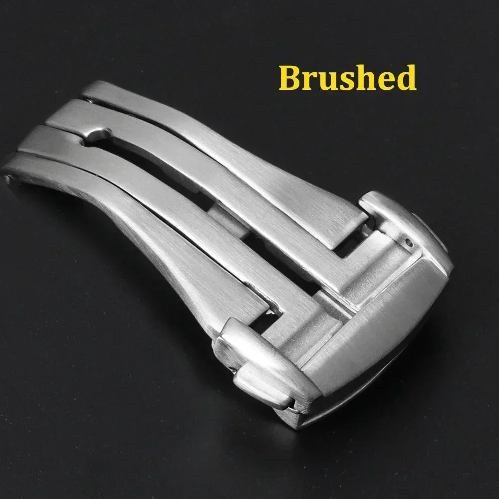 20mm Metal Watchband Buckle for OMEGA 18mm 16mm Steel Clasp for Leather Rubber Watchband Butterfly Button Folding Buckles