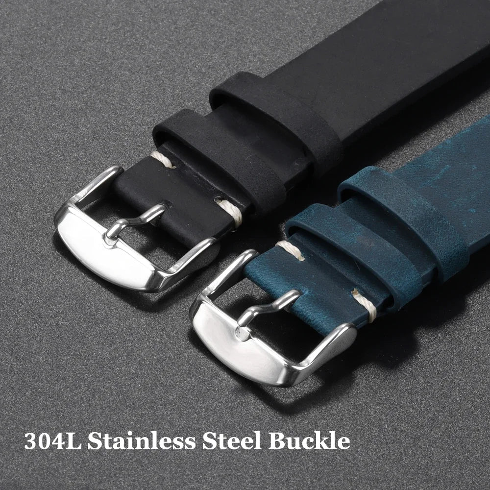 Calfskin Leather Bracelet for Omega for Seiko Watch Band Brown 18 20 21 22 24mm Wrist Strap for Casio for Rolex Watch Accessory