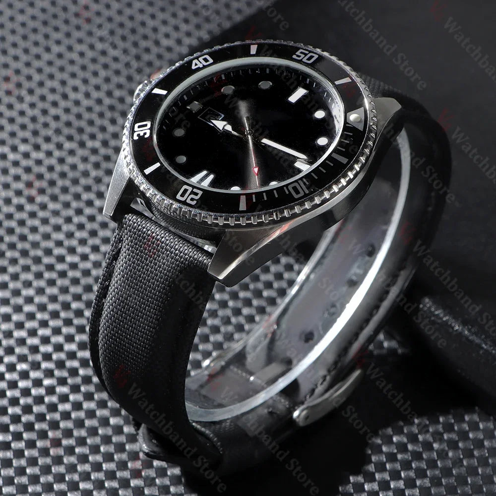 18mm 20mm 22mm Nylon Quick Release Waterproof Watch Bands Sailcloth Straps for Omega for Blancpain for Seiko Divers Men Women