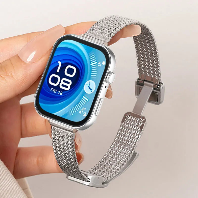 Magnetic Metal Strap For Huawei Fit 4 3 Bracelet Stainless Steel Business Slim Correa For Huawei Watch Fit 4pro Band Accessories