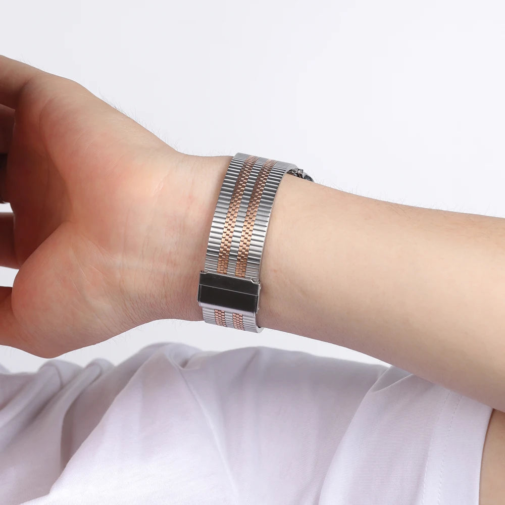 For Apple Watch 10 46mm Strap Stainless Steel Wristband Accessories Correa For Iwatch 10 9 8 Ultra 49mm 42/44/38mm Metal Band