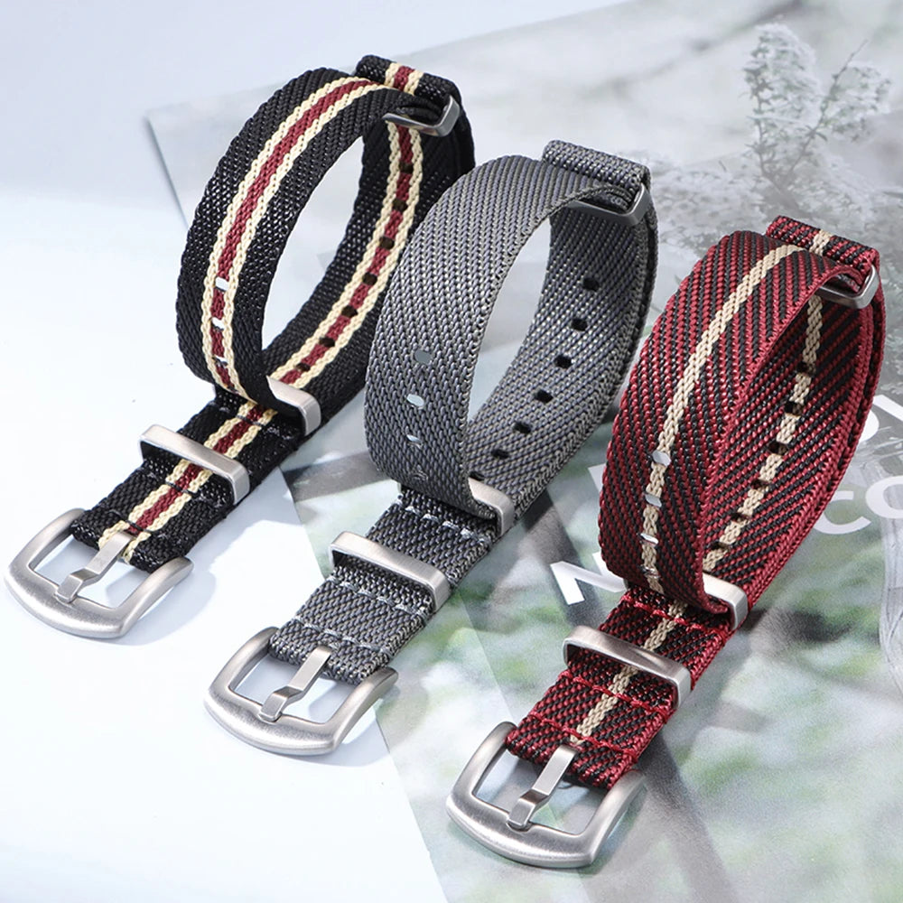 Premium Nylon Watch Band 18mm 20mm 22mm for Omega 007 for Tudor Watch Strap for Seiko Fabric Military Bracelet Men's Sport Belts