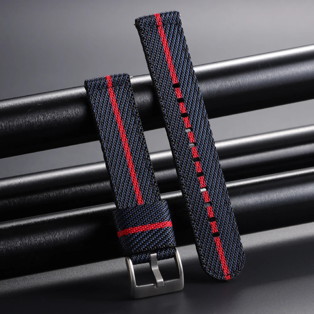 Nylon Strap 20m 22mm for Tudor for Omega Watch Band Woven Canvas Fabric Band for Seiko Men Military Sport Quick Release Bracelet