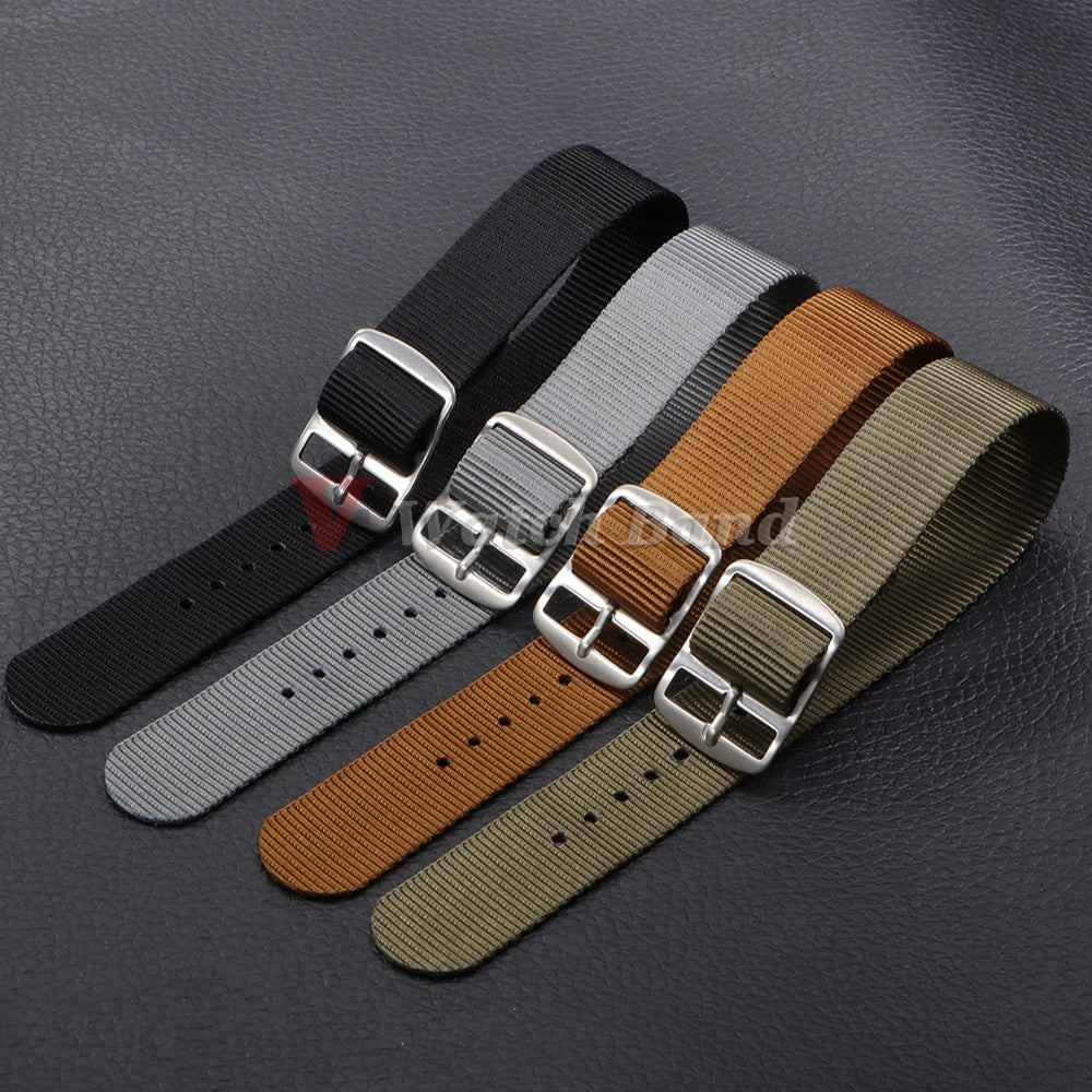 High Quality Nylon Watch Band for Omega 20mm Strap for Seiko Military Casual Watchband Army Sport Bracelet Replacement