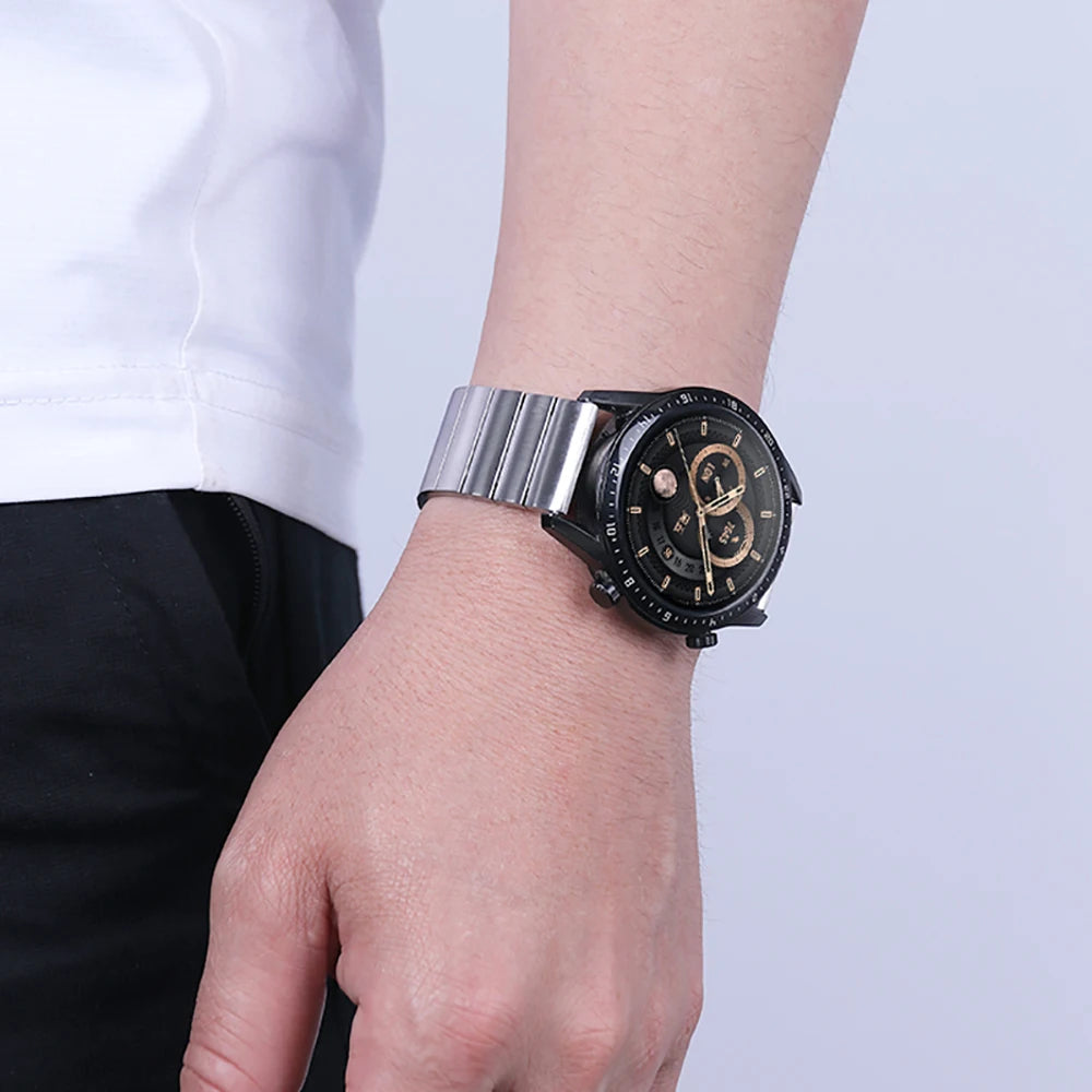 22MM Metal Magnetic Band for Huawei Watch GT 3 2 Pro 46mm 42mm 2E Stainless Steel Strap For Huawei Watch GT3  Luxury WatchBand