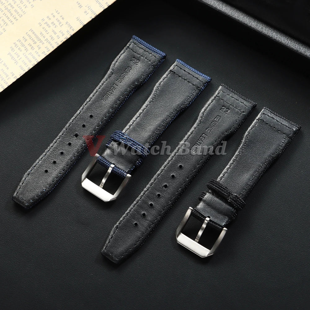 20mm 21mm 22mm Nylon Canvas Watch Strap for IWC Pilot Strap Men Sport Green Sailcloth Watch Straps Replacement Watch Bracelet