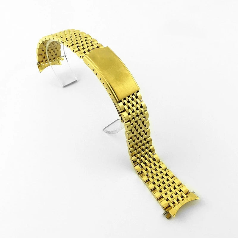 18mm 19mm 20mm Metal Strap for Omega for Seamaster Nine Beads Watchband Stainless Steel Bracelet Wristband Watch Accessories