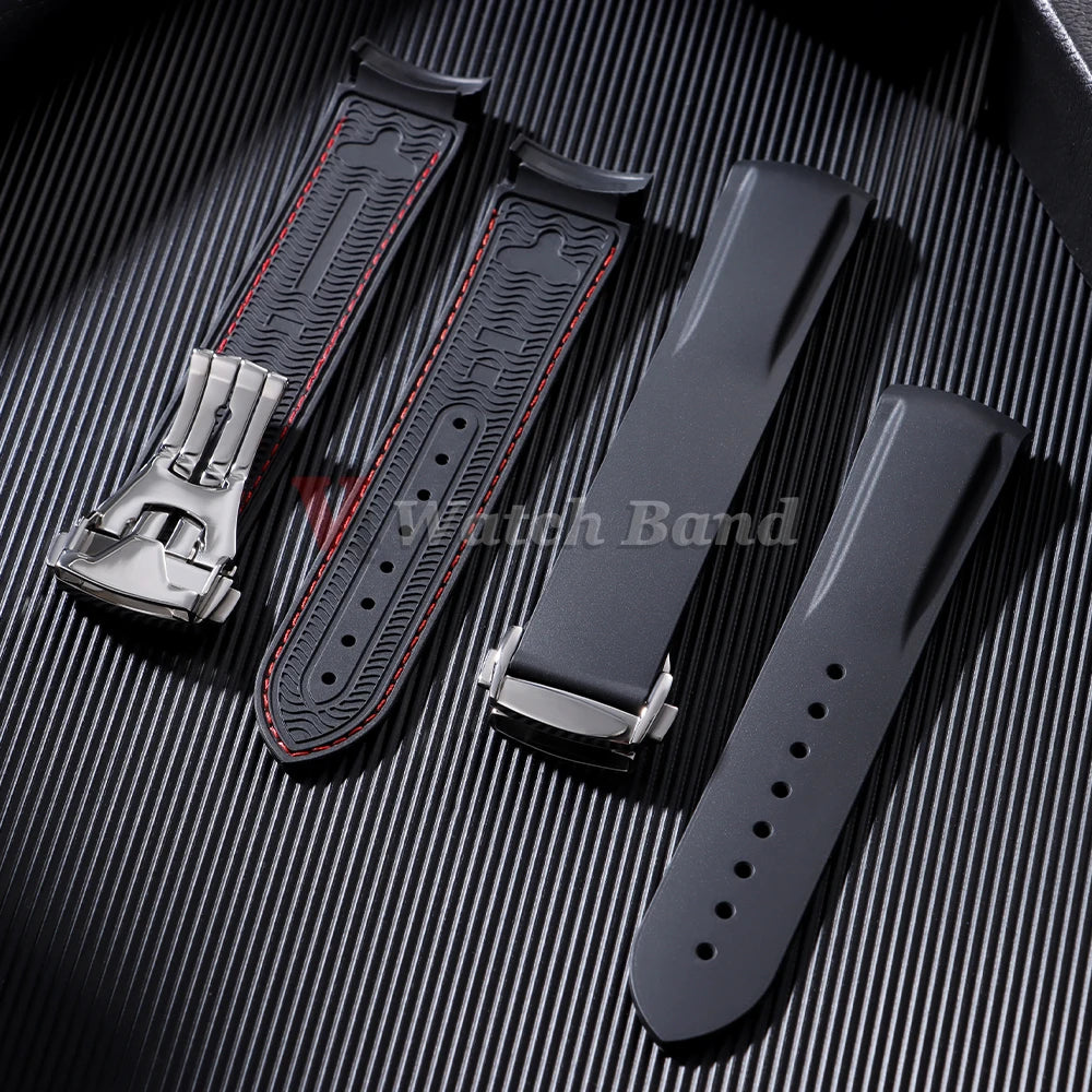 Rubber Strap for Omega Seamaster 20mm 22mm Rubber Silicone Universal Watch Band Waterproof Wrist Bracelet for Rolex for Tudor