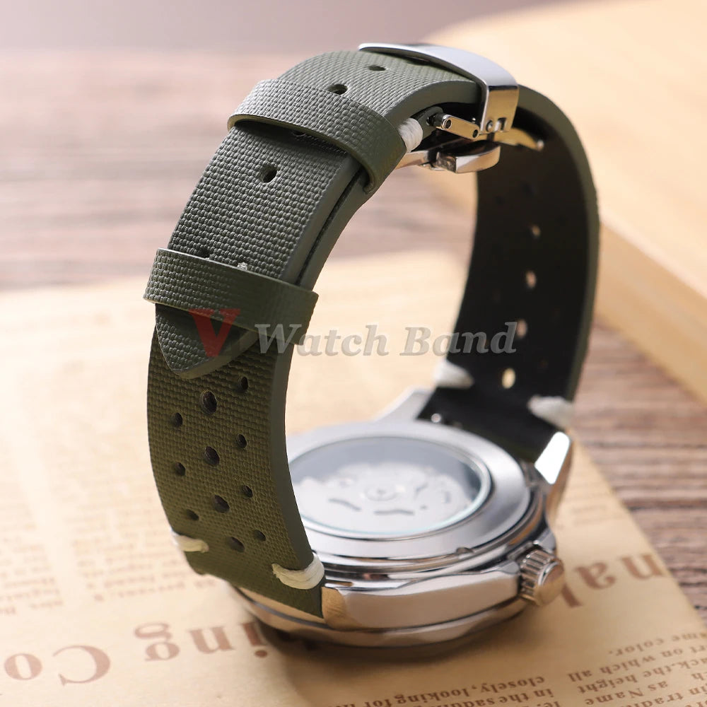 Quick Release Nylon Sailcloth Watch Strap 18mm 20mm 22mm Bracelet with Butterfly Buckle Band for Omega for Seiko Watchband