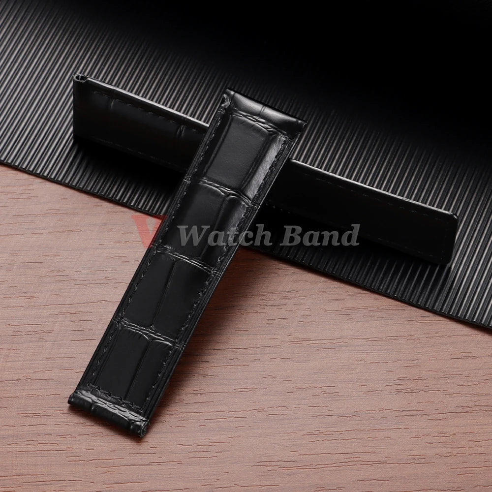 20mm 22mm 24mm Cowhide Watch Strap for Breitling Strap Waterproof Bracelet for Breitling Men Wristband Genuine Leather Watchband