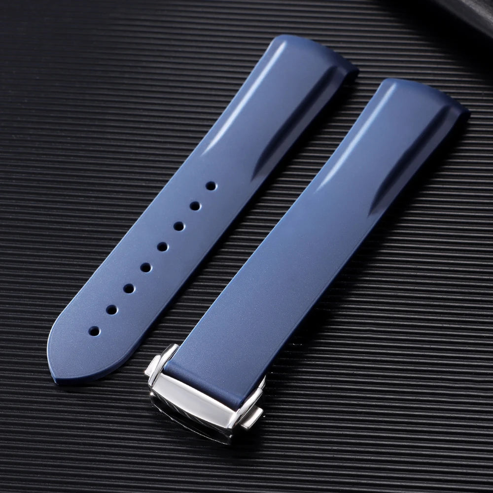 Rubber Strap for Omega Seamaster 20mm 22mm Rubber Silicone Universal Watch Band Waterproof Wrist Bracelet for Rolex for Tudor