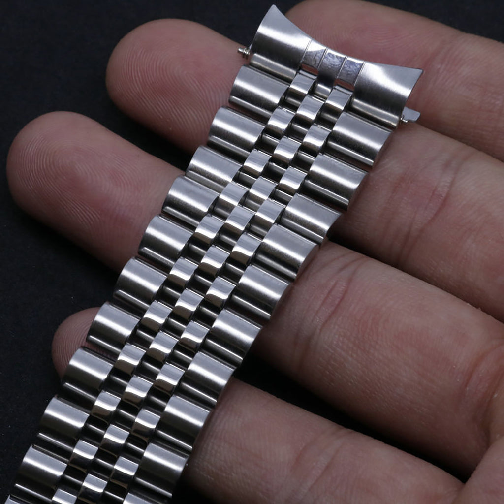 Curved Strap for Seiko Luxury Solid Stainless Steel Watch Band 18/19/20/21/22/24/26mm Arc End Belt Men Watch Accessories