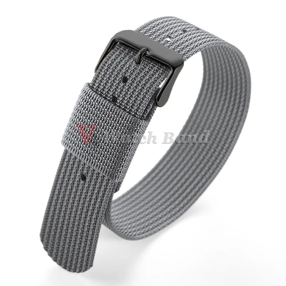 For Army Military Watch Band 18mm 20mm 22mm Ribbed Nylon Watch Strap for Swatch for Omega for Rolex for Seiko for Moonswatch