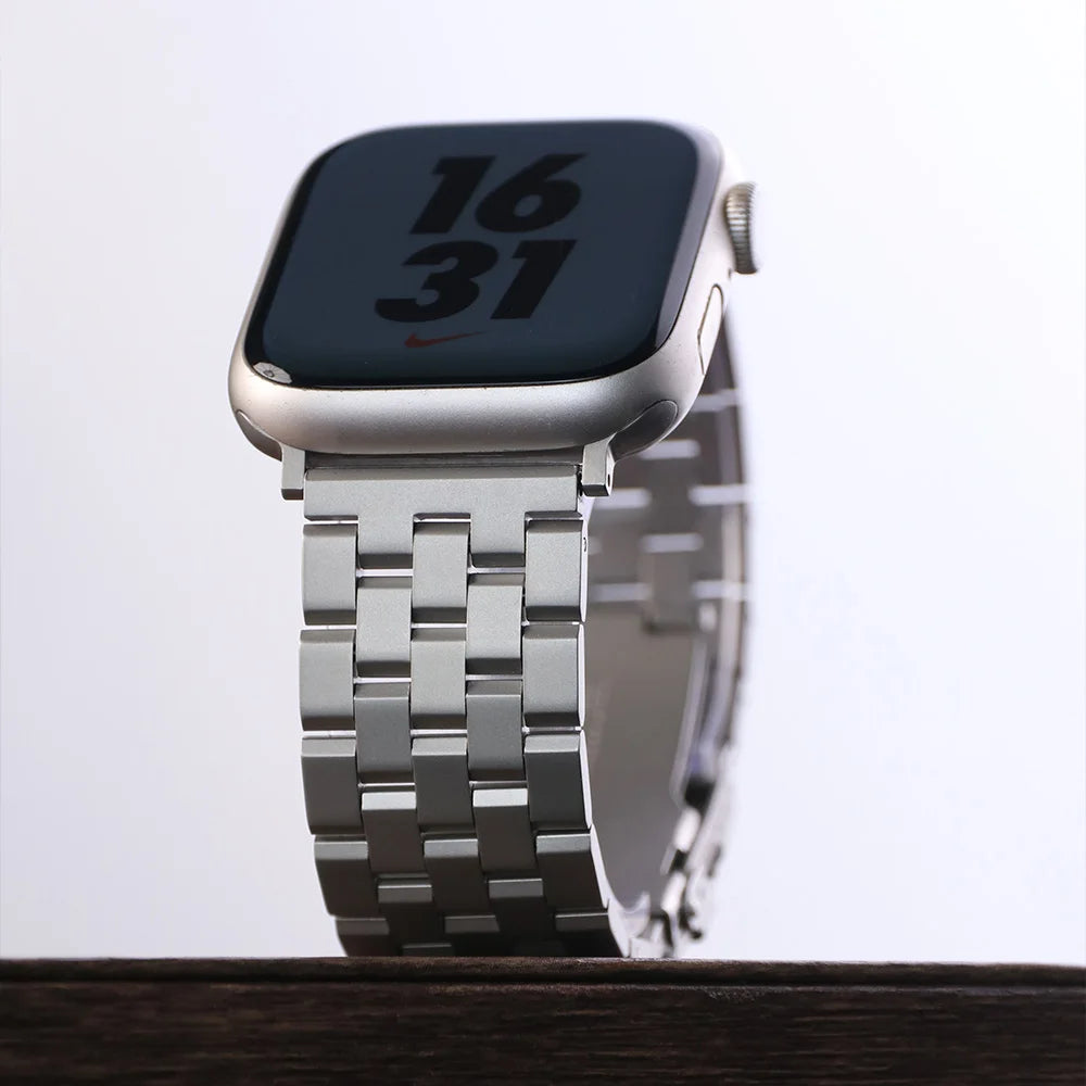 Metal Strap For Apple Watch 10 46mm Ultra 1 2 49mm Band Stainless Steel Correa For Iwatch 9 8 44mm 45mm Se 3 2 1 42mm Bracelet