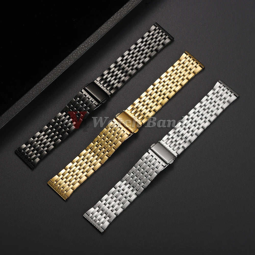18/20/22mm Universal Adjustable Watchband for Rolex Diving Metal Belt Bracelet for Omega Solid Stainless Steel Strap for Seiko