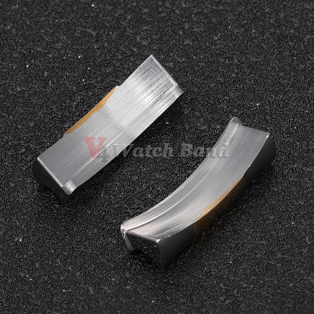 Solid Stainless Steel Curved End Silver End Link for Rolex for Submariner for Daytona Watch Arc Interface Waterproof Accessories