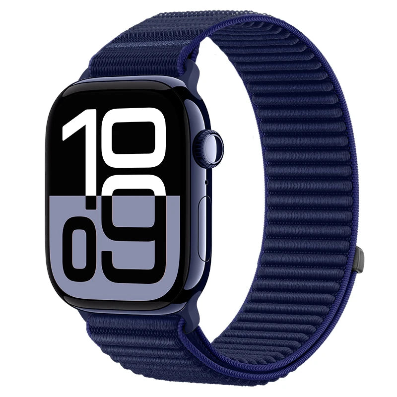 Sport Band For Apple Watch 11 10 42mm 46mm Ultra 3 49mm Nylon Loop Strap For Iwatch SE 3 40 44mm 9 2 8 7 38/41mm 45mm Watchand