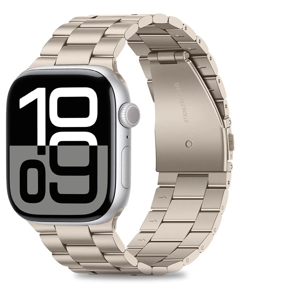 For Apple Watch Series 10 46mm Strap Stainless Steel Bracelet For Iwatch 10 9 Ultra 49mm 42mm 45mm Correa Metal Business Correa