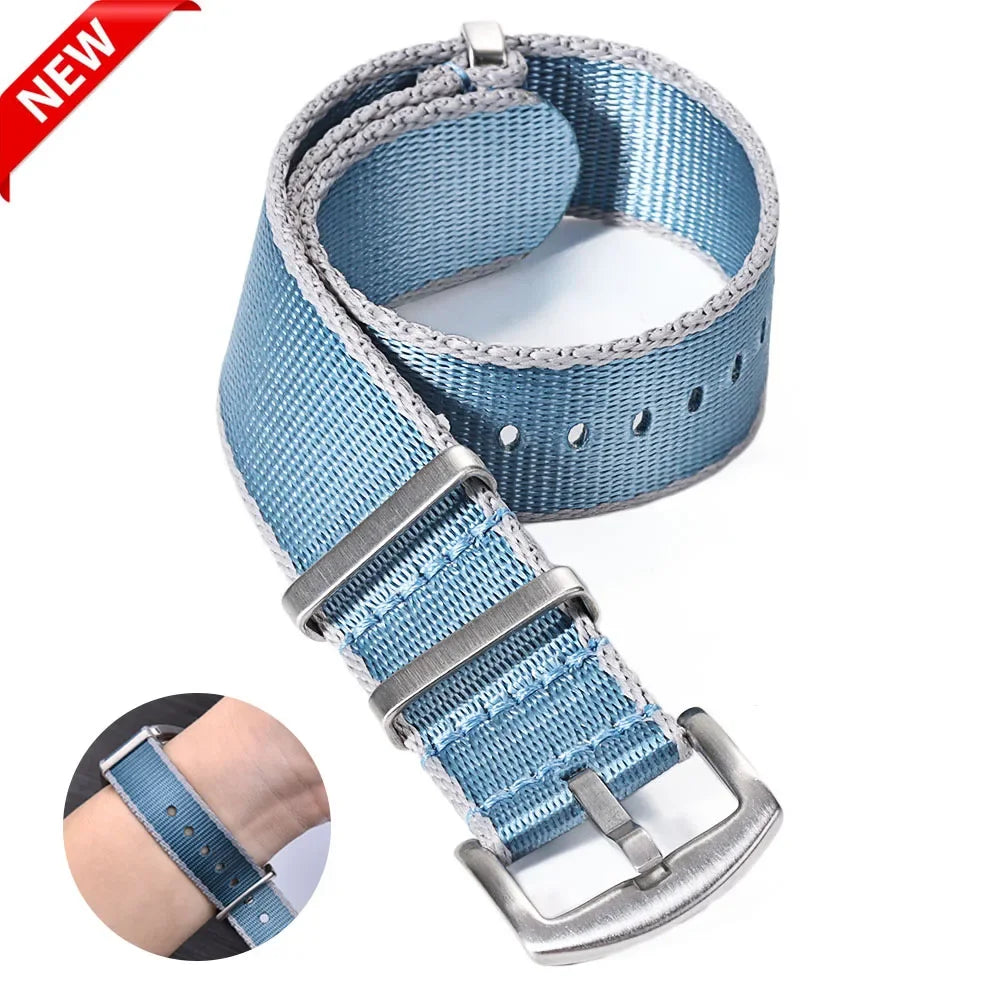 Nylon Watch Strap for Seiko for Military Men Sport Watchband for Rolex Bracelet for Omega for Seamaster 300 Belt 18mm 20mm 22mm