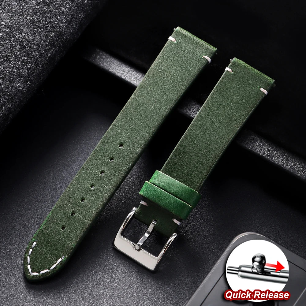 12/14/16/18/20/22/24mm Genuine Cowhide Strap for Seiko Watch Band for Omega for Panerai Bracelets 20mm 22mm 24mm Wristbelt Bands