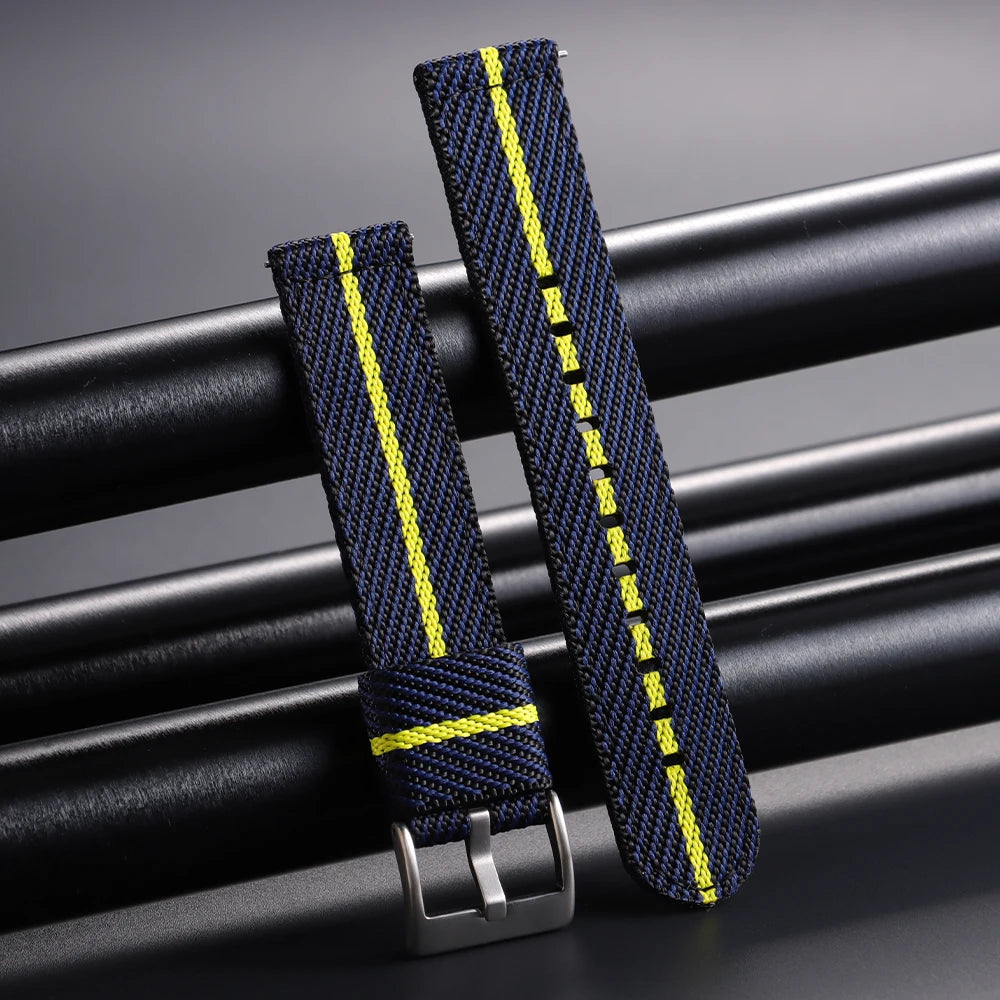 Nylon Strap 20m 22mm for Tudor for Omega Watch Band Woven Canvas Fabric Band for Seiko Men Military Sport Quick Release Bracelet