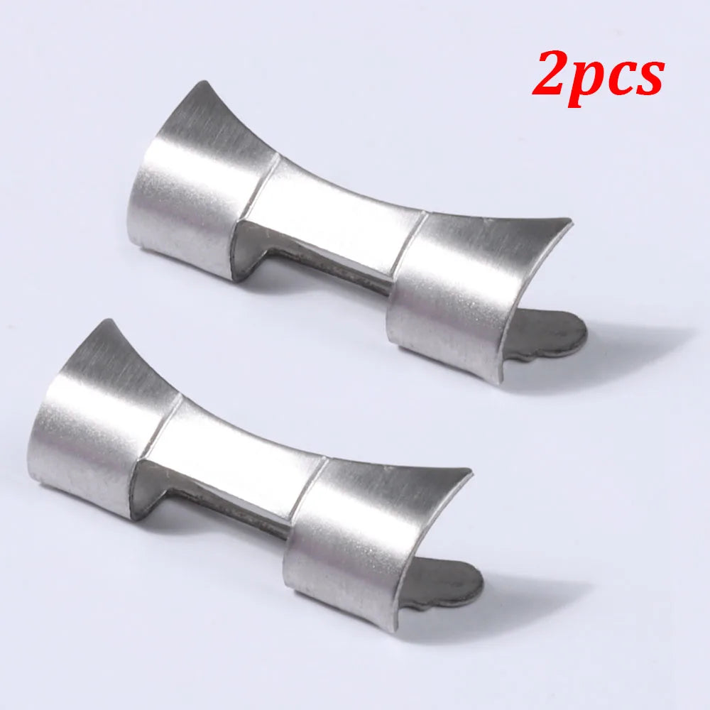 2pcs Stainless Steel Curved End for Seiko SKX009 SKX007 Watch Strap Connector 18mm 19mm 20mm 21mm 22mm Metal Band Connector