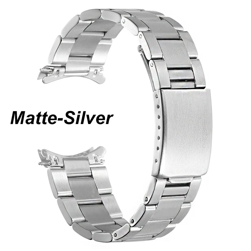 Luxury Curved End Watch Band 13mm 17mm 18mm 19mm 20mm 21mm for Rolex Oyster Perpetual King Stainless Steel Bracelet Accessories