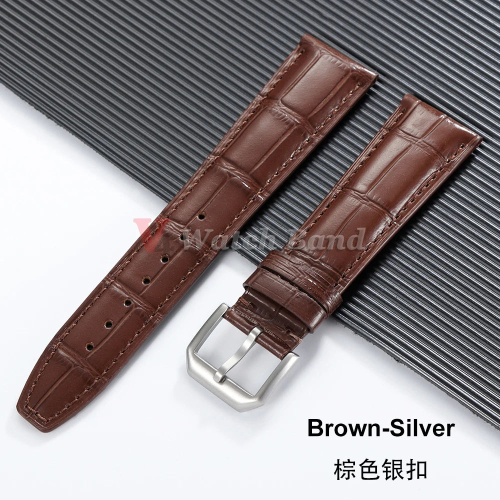 20mm 21mm 22mm Cowhide Watch Strap Genuine Belt for IWC Pilot Portugieser Portofino Watchband Bracelet Men Watch Accessories