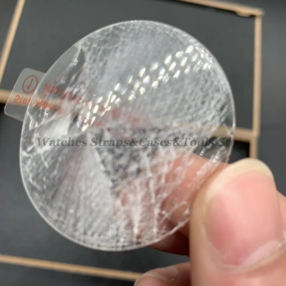 26-43mm Tempered Glass Smart Watch Screen Protector Protective Film Universal 28mm 30mm 32mm 38mm 40mm 41mm 42mm Diameter 2/5pcs