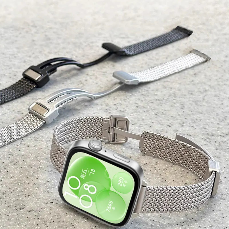 Magnetic Metal Strap For Huawei Fit 4 3 Bracelet Stainless Steel Business Slim Correa For Huawei Watch Fit 4pro Band Accessories