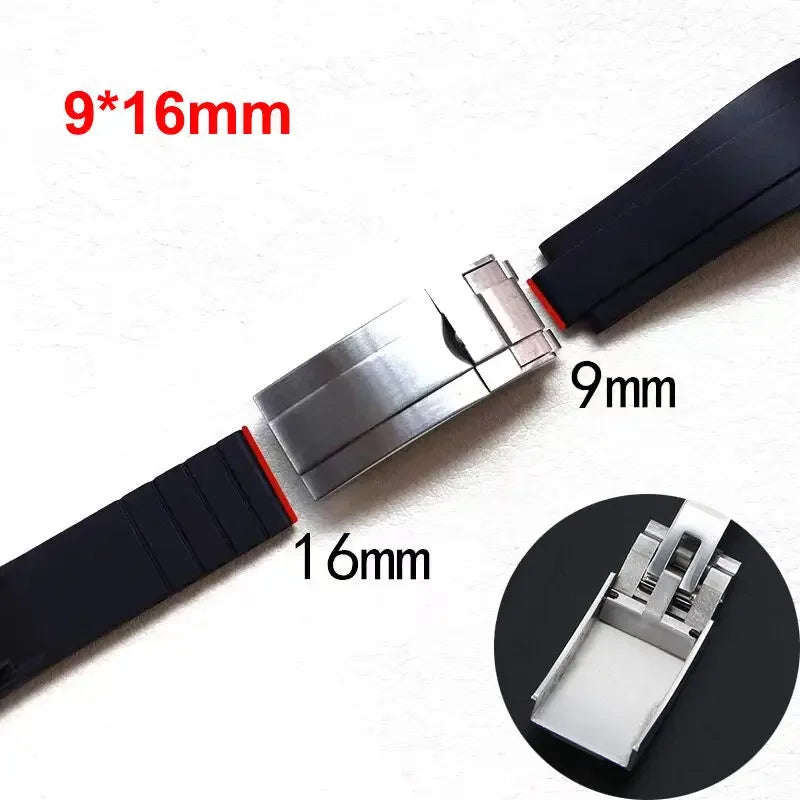 Wacthband Backle 9*16mm for Rolex Submariner Blackwater Ghost Ghost King Buckle Daytona Combination Lock Strap Steel Strap Clasp