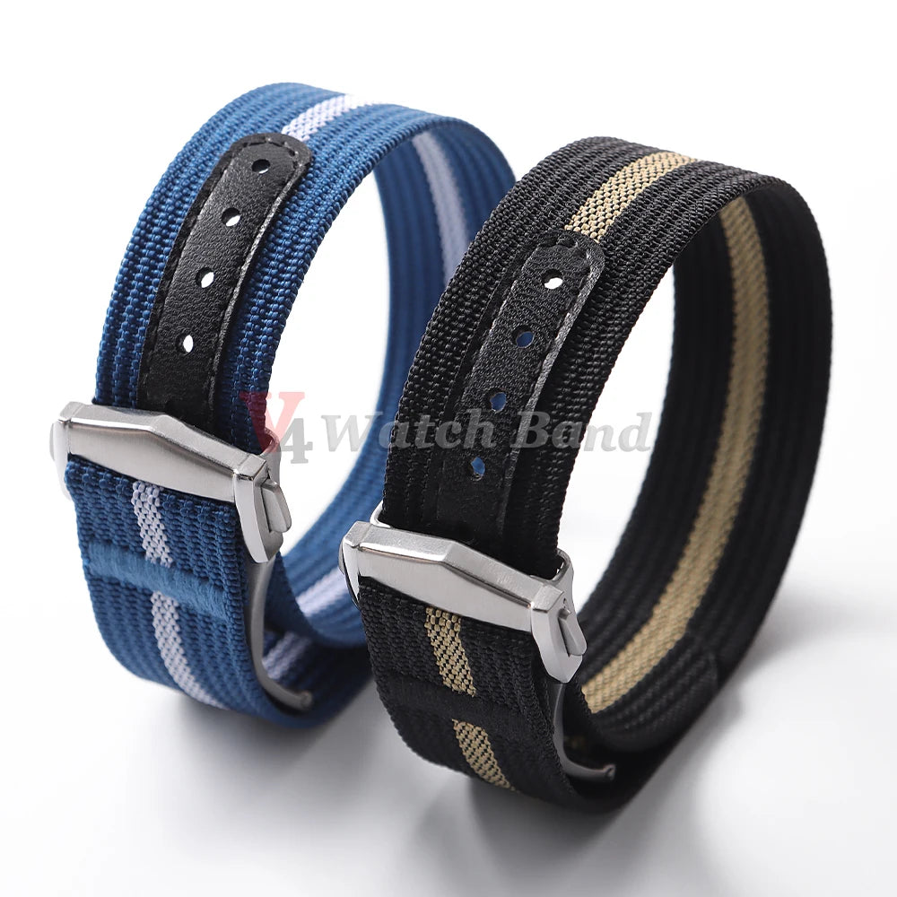 20mm Nylon Watch Strap for Seiko for Tudor Loop Fastener Watch Band for Omega Men Women Military Sport Waterproof Wrist Bracelet