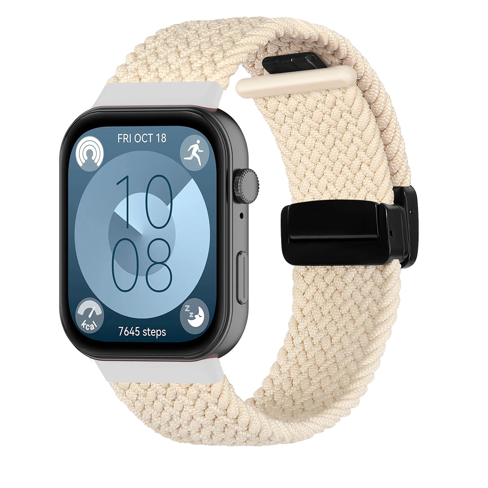 For Huawei Watch Fit 3 Band Weave Bracelet Colorful Wriestband For Huawei Fit 3 Sport Magnetic Nylon Strap Replaceable Watchband