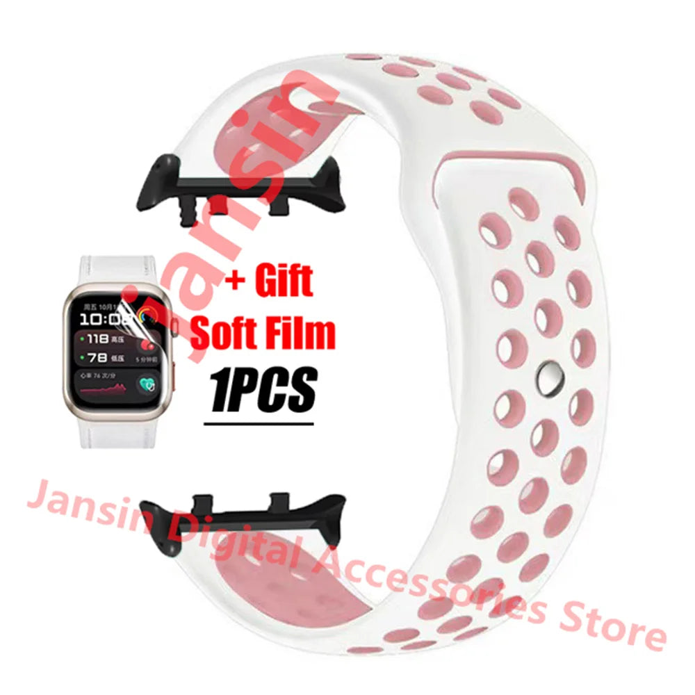 For Huawei Watch D2 Correa Silicone Bracelet Screen Protector Accessories Band For Huawei Watch D2 Replaceable Sport Strap