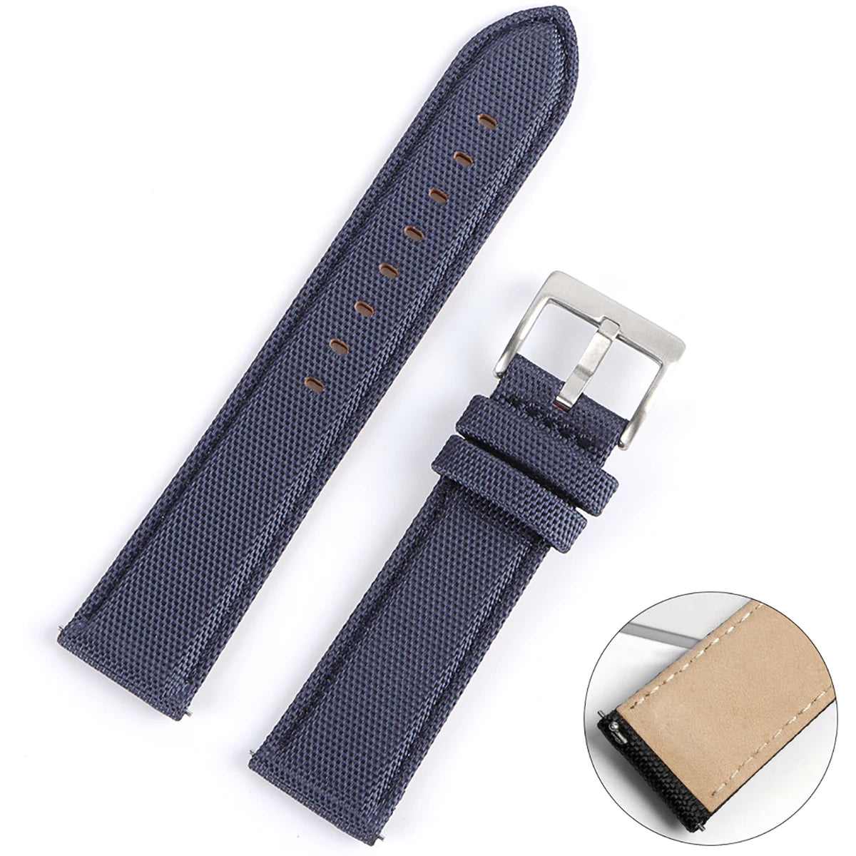 Nylon Leather Watch Strap for Seiko 22mm 20mm for Omega Belt for Casio Quick Release Watchband for Samsung Galaxy Watch 42/46mm